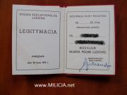 Legitymacja Medal 30-lecia Polski Ludowej
